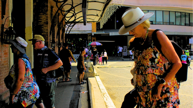 Tourists at Tutuban Center