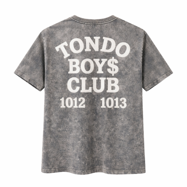 Tondo Boys Club Marble Wash Shirt Gray | Streetwear PH | Tondo Apparel