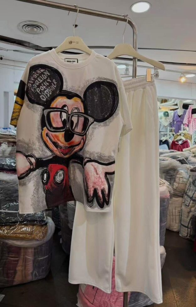Mickey Graphic Top & Pants/ TrackSuit