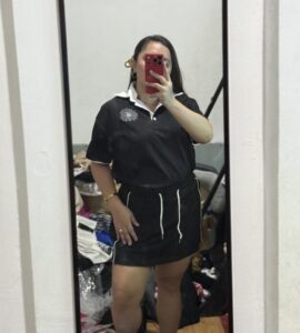 Collared Polo Top with Drawstring Mini Skirt Set – Casual Chic Outfit for Women