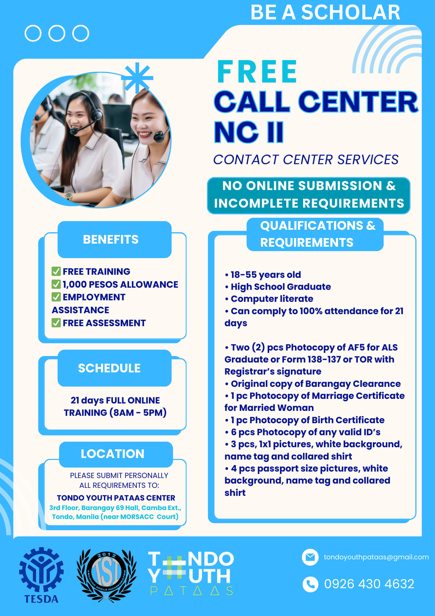 TESDA Scholarship Program
