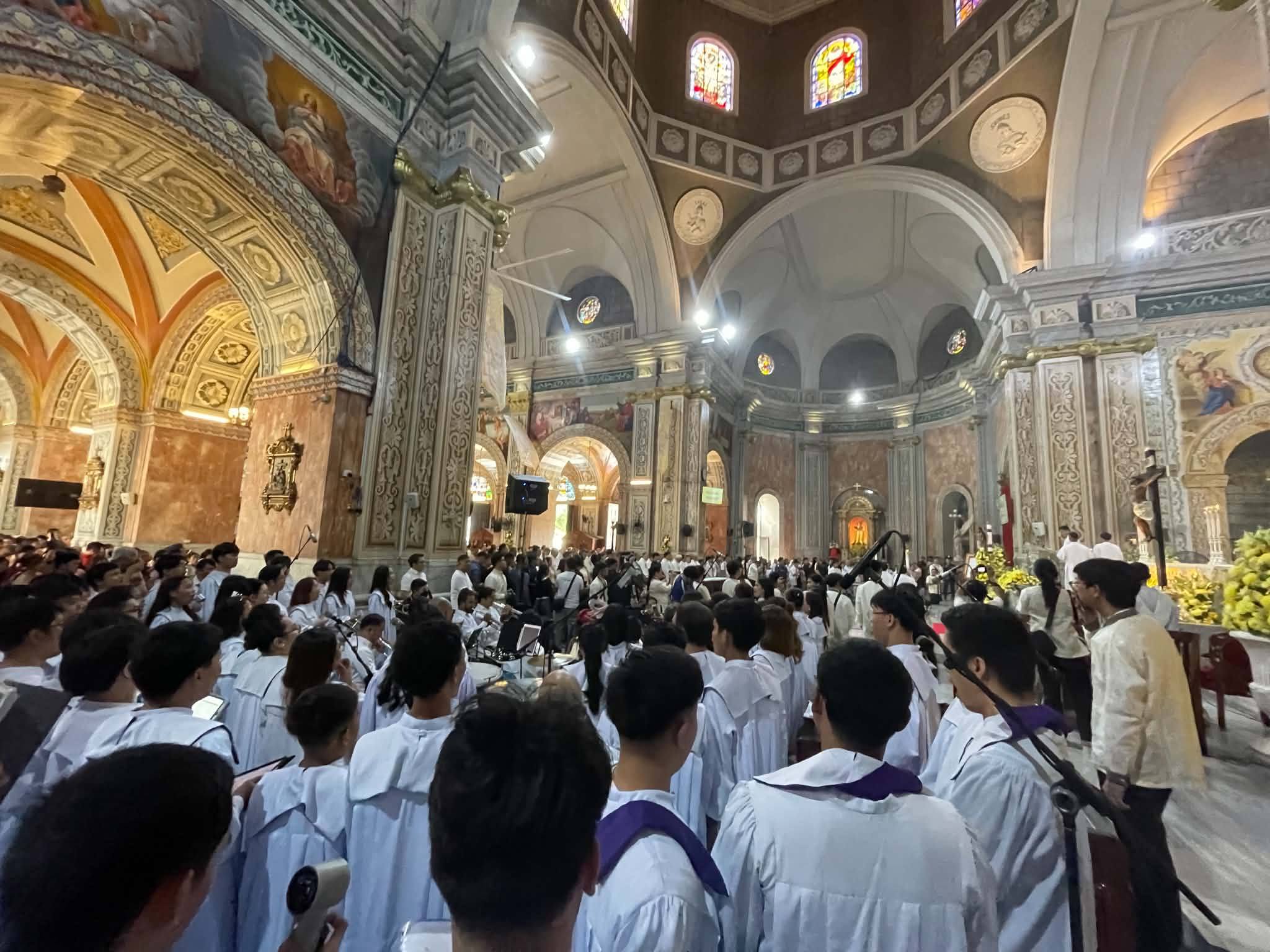 Devotees celebrating Santo Niño de Tondo Minor Basilica